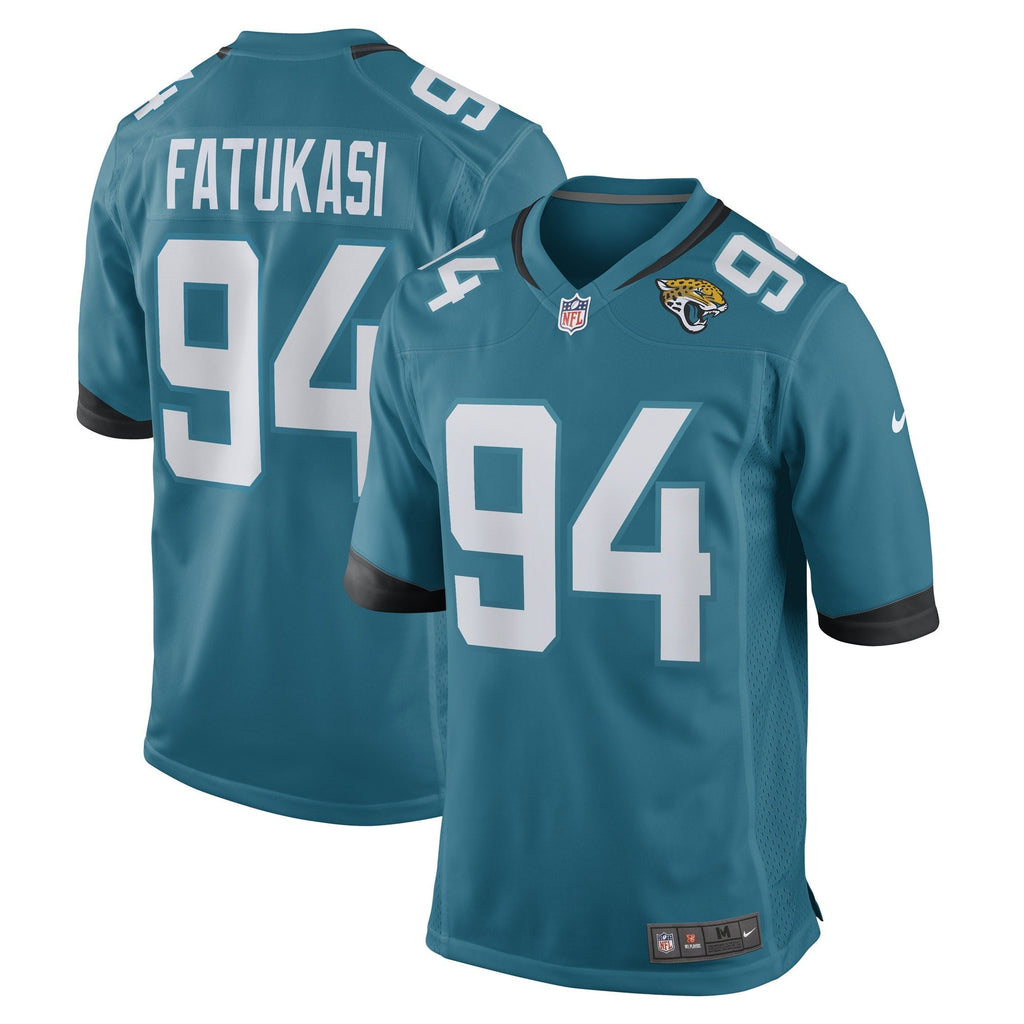 Folorunso Fatukasi Jacksonville Jaguars Nike Game   Jersey - Teal