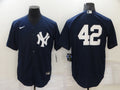 Men's New York Yankees Mariano Rivera #42 Navy Replica Player Name Jersey1