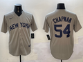 Men's New York Yankees Aroldis Chapman #54 Gray Away Limited Player Jersey1