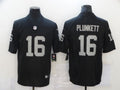 Men's Las Vegas Raiders Jim Plunkett #16 Black Game Jersey1