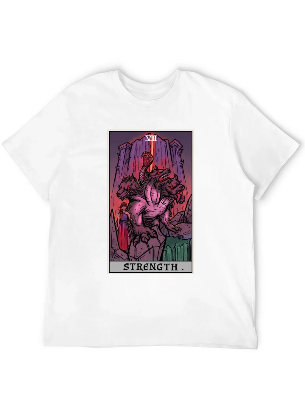 Strength Tarot Card Graphic T-Shirt