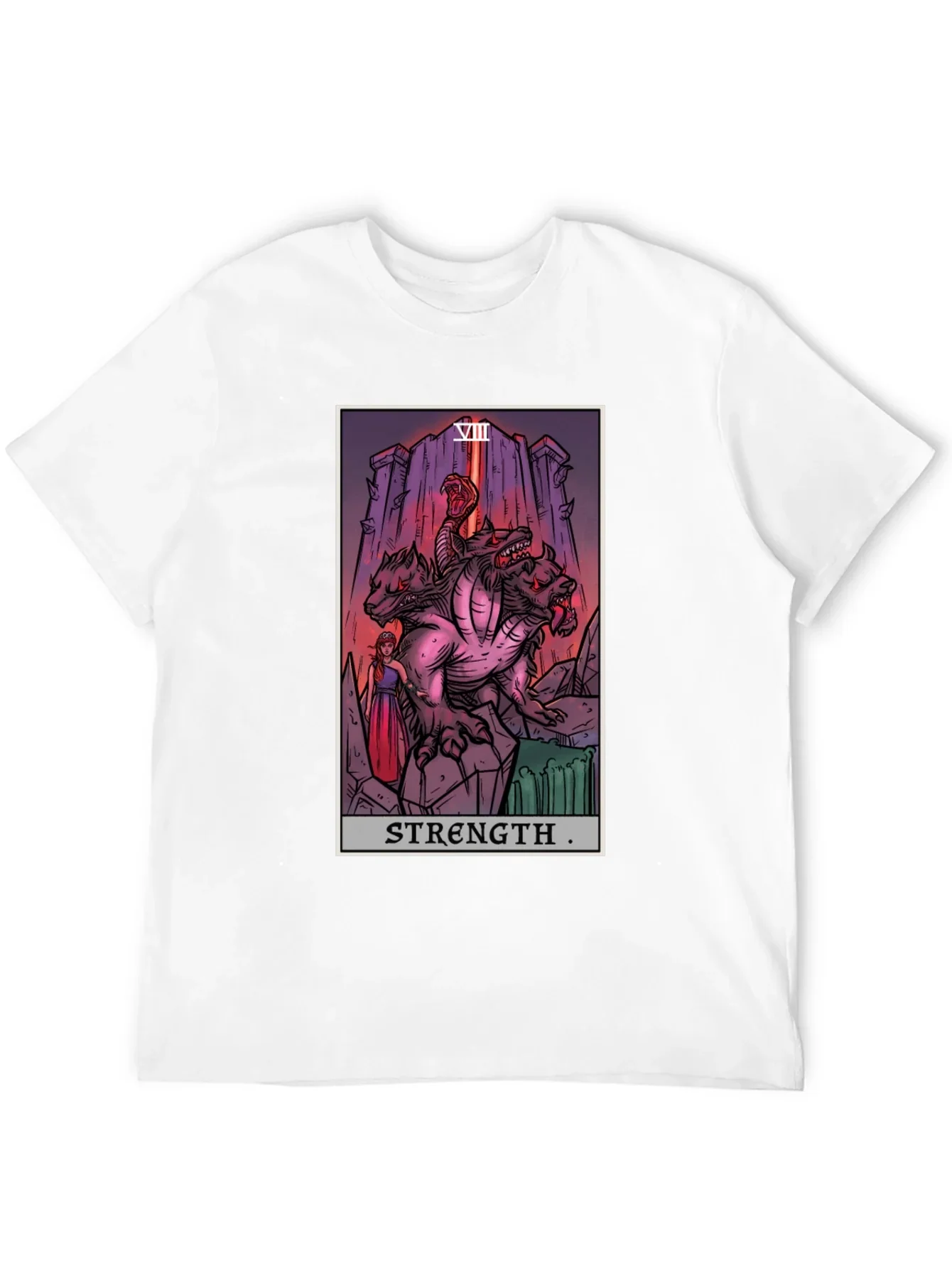 Strength Tarot Card Graphic T-Shirt