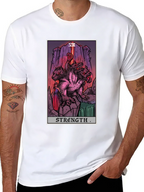 Strength Tarot Card Graphic T-Shirt