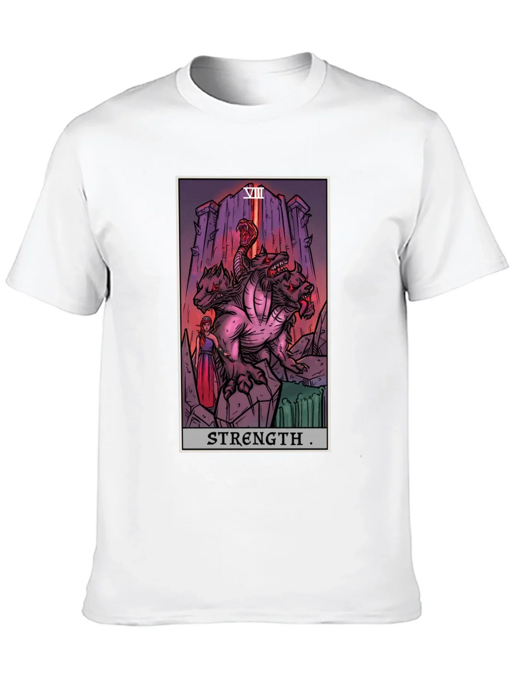 Strength Tarot Card Graphic T-Shirt