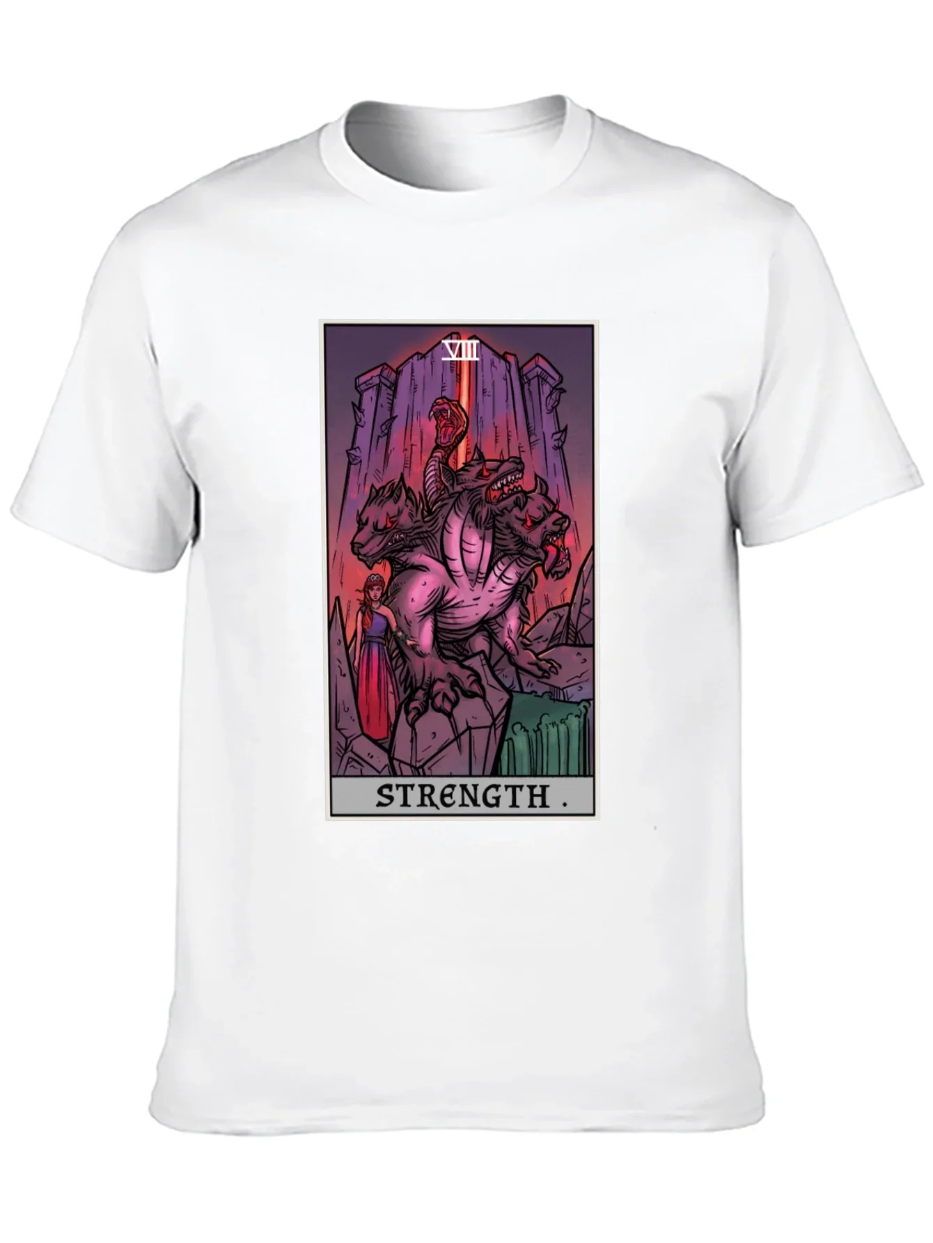 Strength Tarot Card Graphic T-Shirt