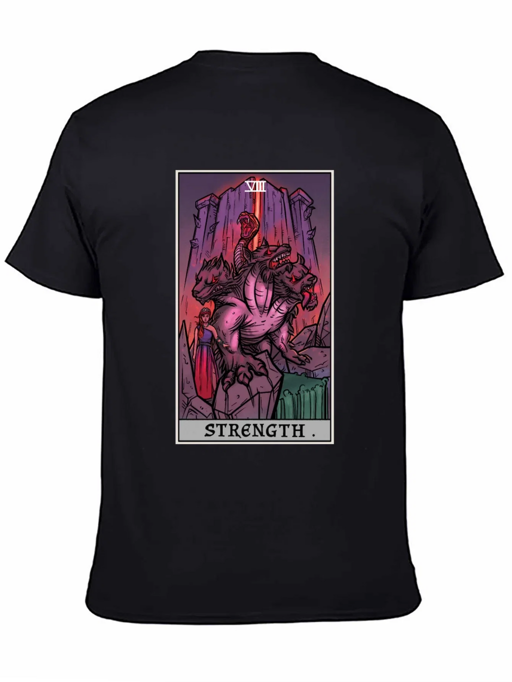 Strength Tarot Card Graphic T-Shirt