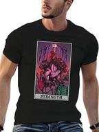 Strength Tarot Card Graphic T-Shirt