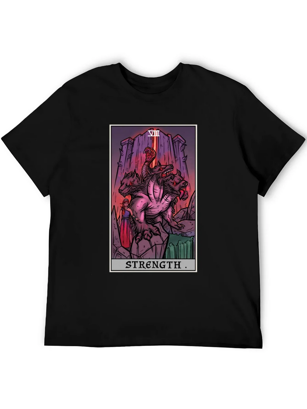 Strength Tarot Card Graphic T-Shirt