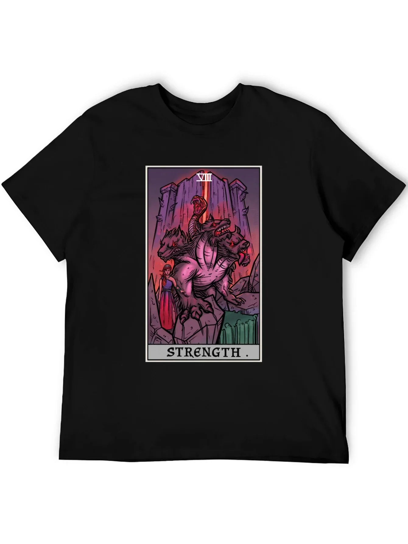 Strength Tarot Card Graphic T-Shirt