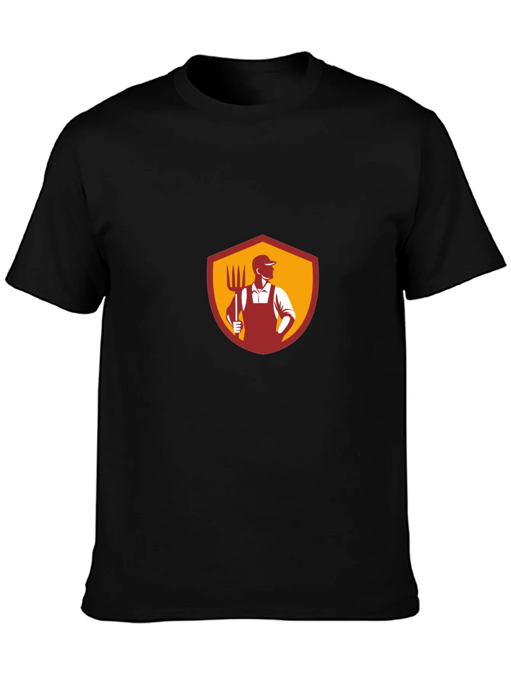 Farmer Graphic T-Shirt - Black Cotton Tee