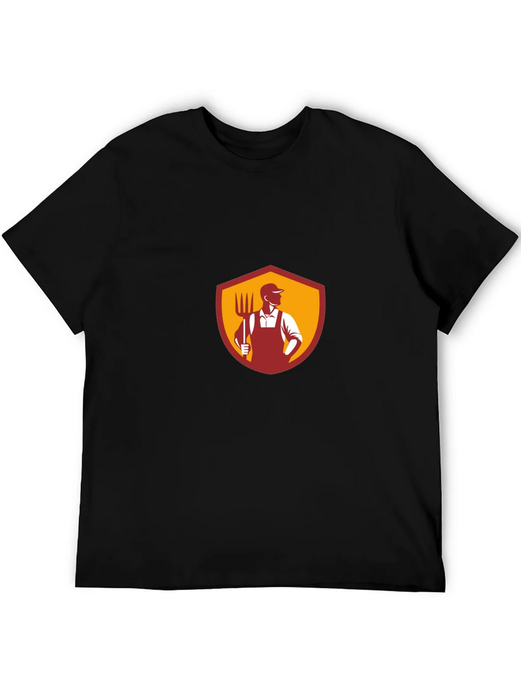 Farmer Graphic T-Shirt - Black Cotton Tee