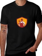 Farmer Graphic T-Shirt - Black Cotton Tee