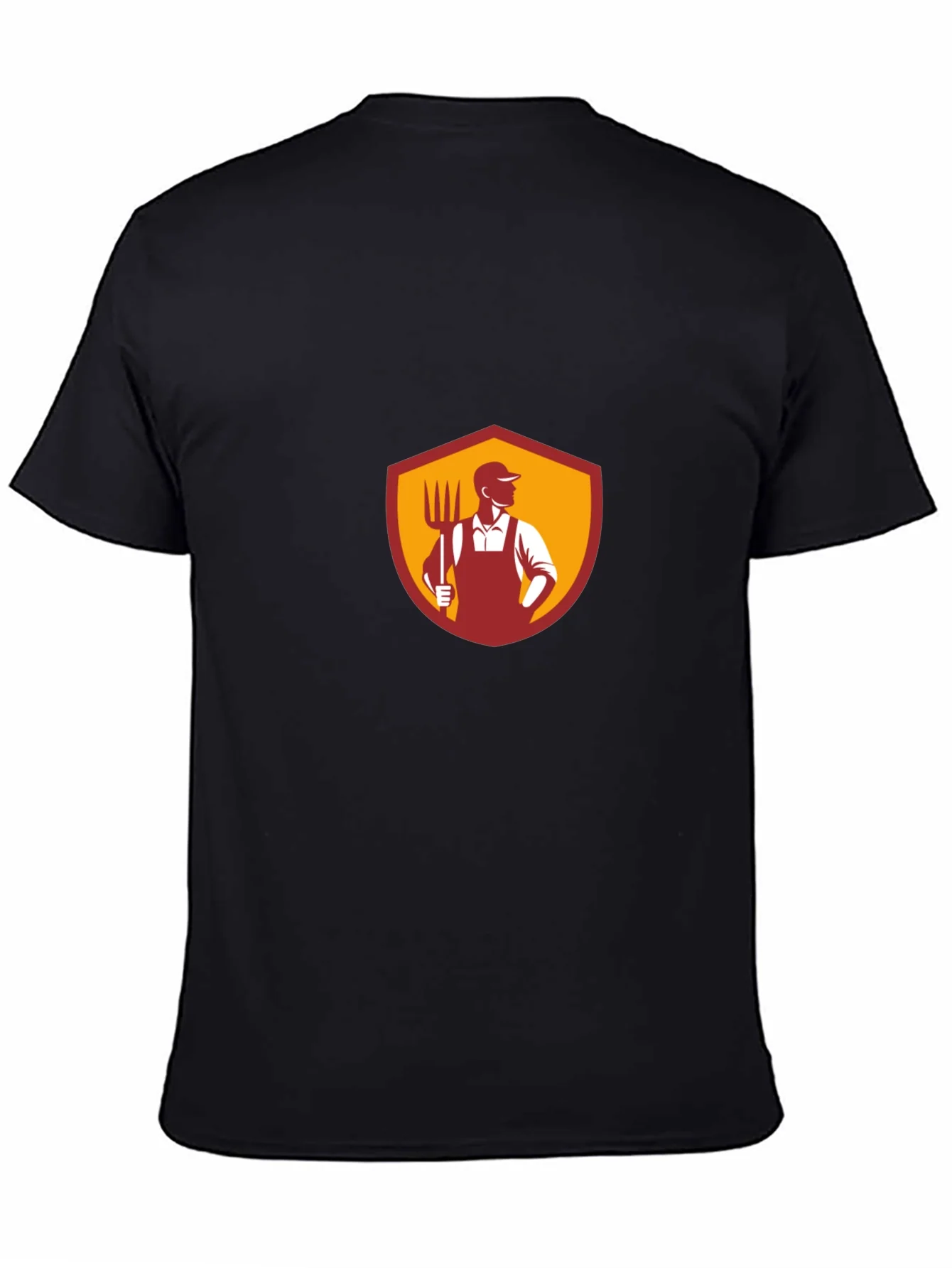 Farmer Graphic T-Shirt - Black Cotton Tee