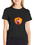 Farmer Graphic T-Shirt - Black Cotton Tee