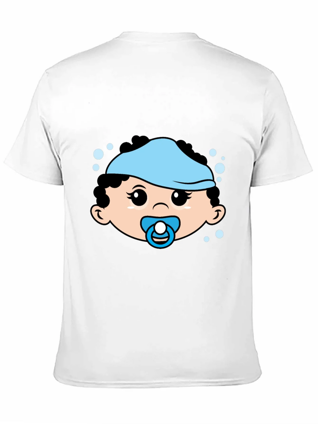 Cute Baby Graphic Tee - Black Cotton T-Shirt