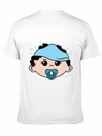 Cute Baby Graphic Tee - Black Cotton T-Shirt
