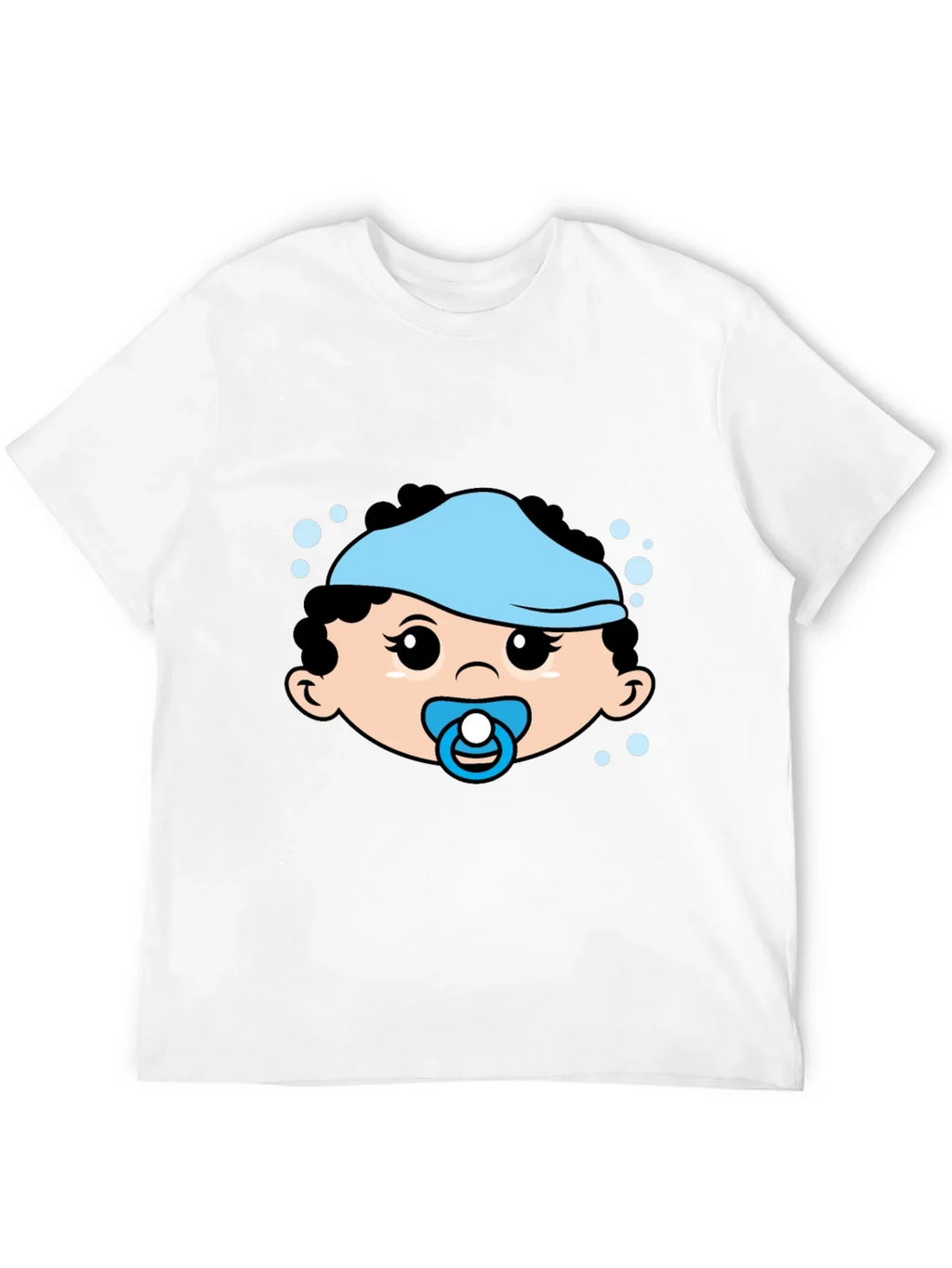 Cute Baby Graphic Tee - Black Cotton T-Shirt