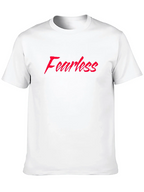 Fearless Graphic Tee - Red Text on Black T-Shirt