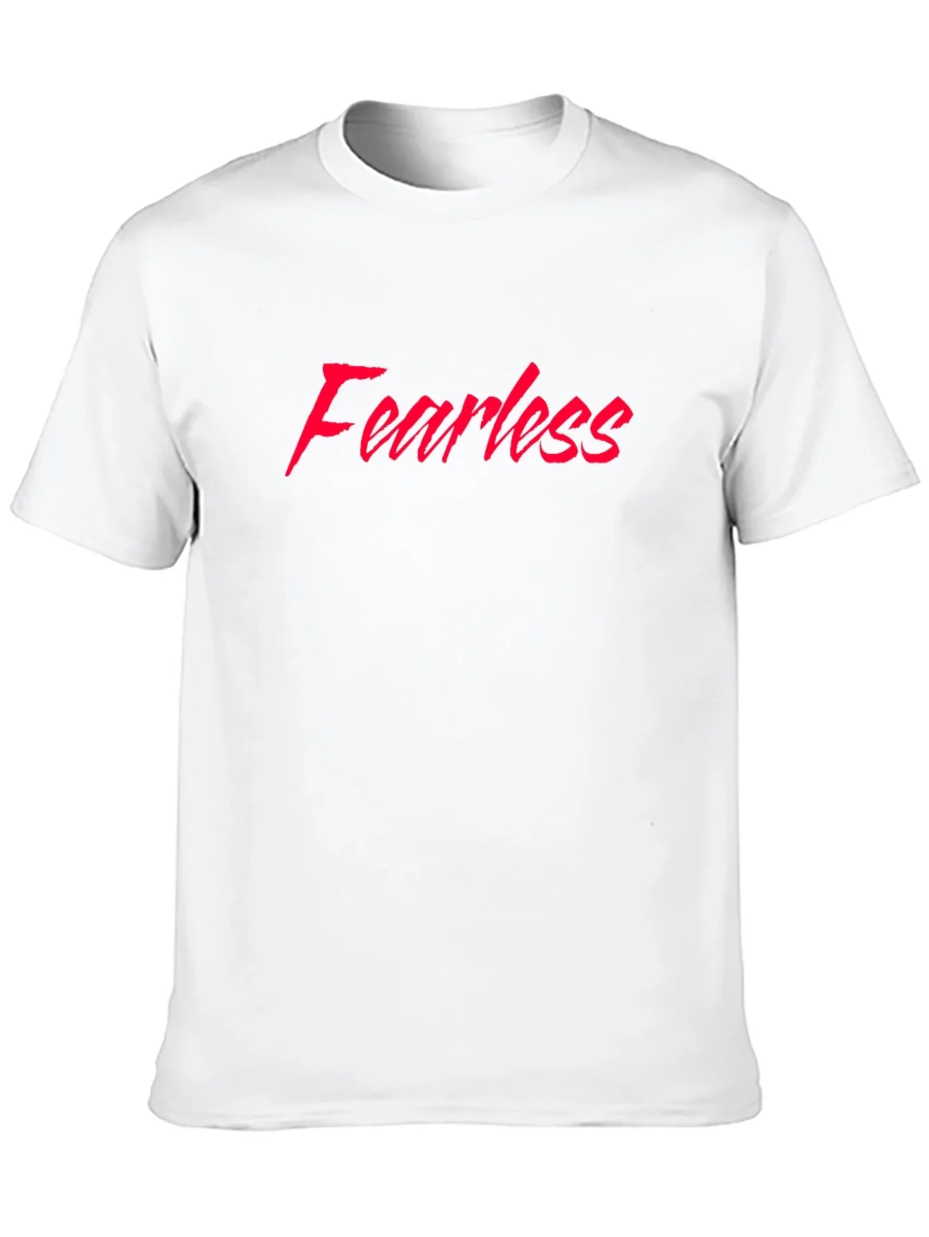 Fearless Graphic Tee - Red Text on Black T-Shirt