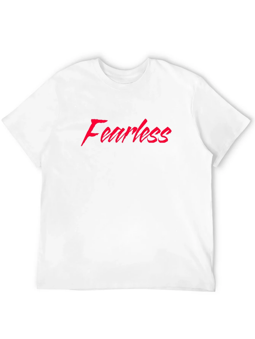 Fearless Graphic Tee - Red Text on Black T-Shirt