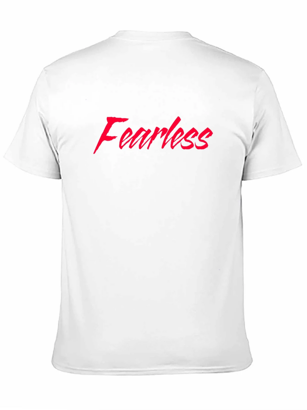 Fearless Graphic Tee - Red Text on Black T-Shirt