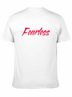 Fearless Graphic Tee - Red Text on Black T-Shirt