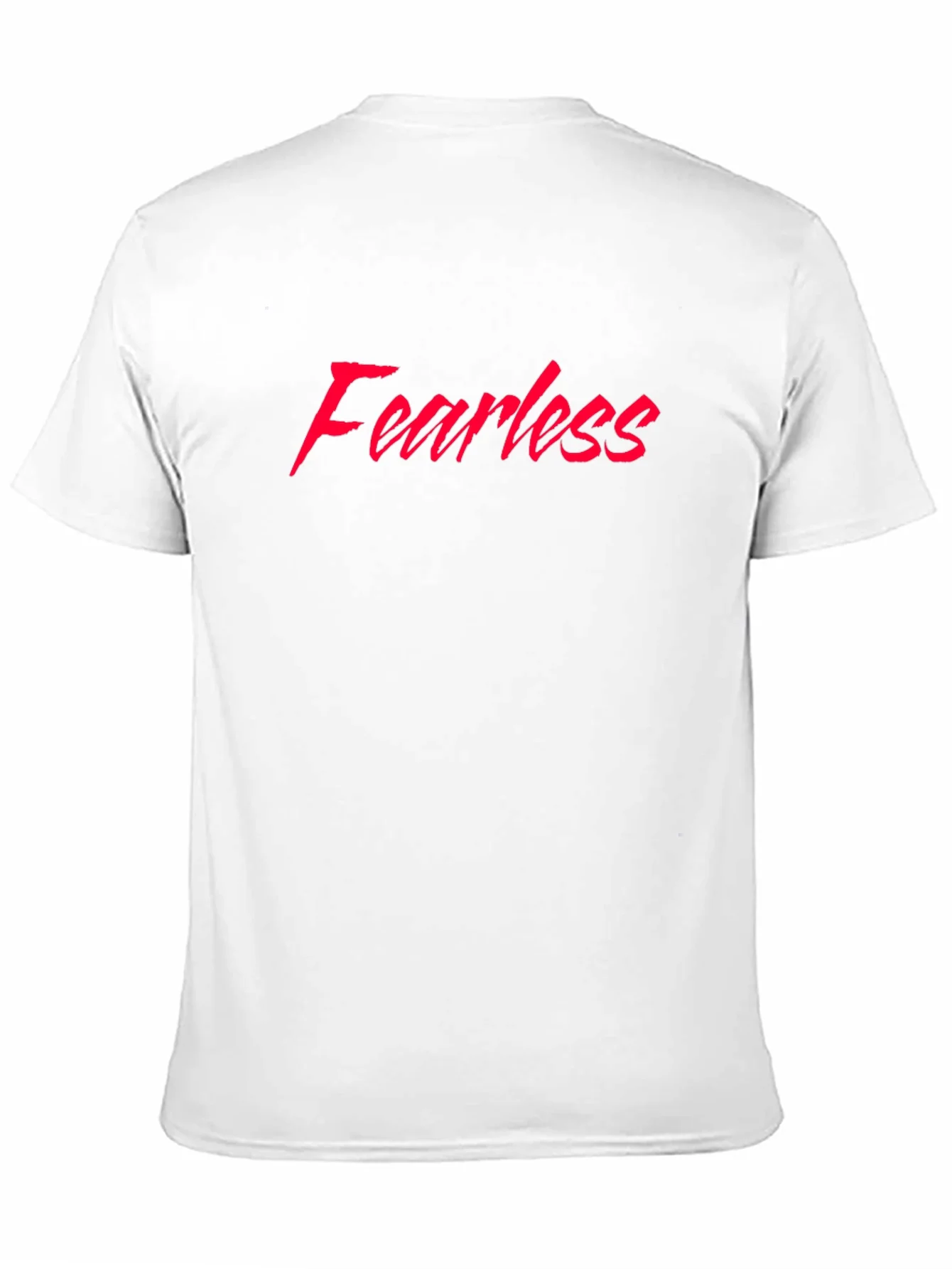 Fearless Graphic Tee - Red Text on Black T-Shirt