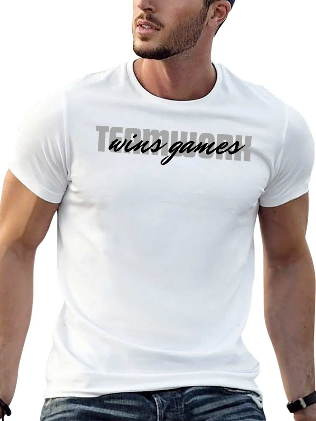 Teamwork Wild Games Black Graphic Tee