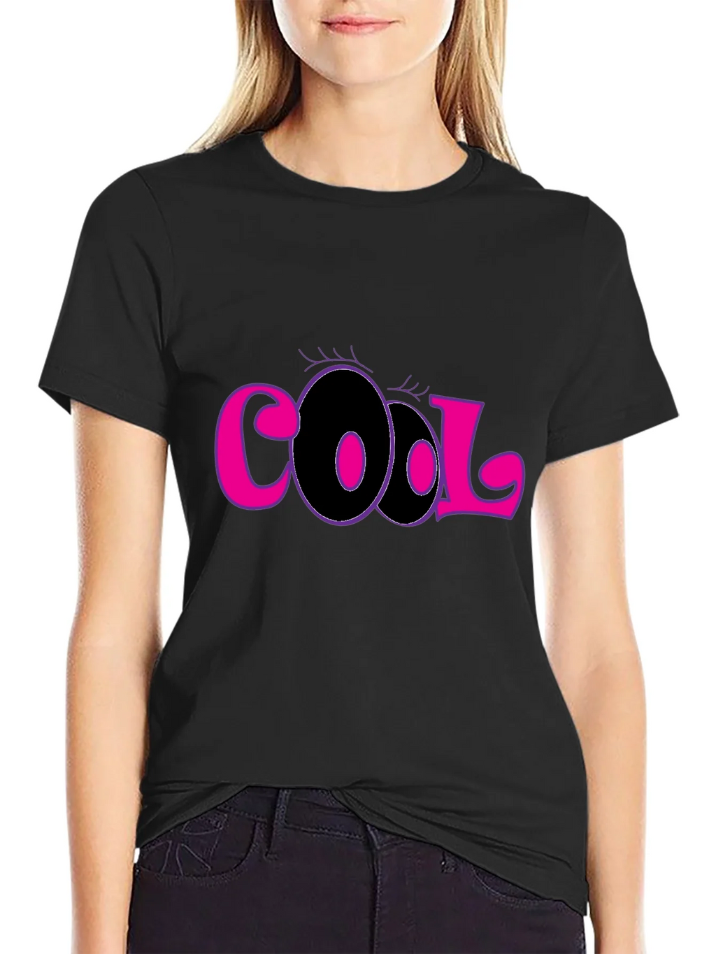 Cool Graphic Tee - Stylish Black Cotton T-Shirt