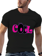 Cool Graphic Tee - Stylish Black Cotton T-Shirt