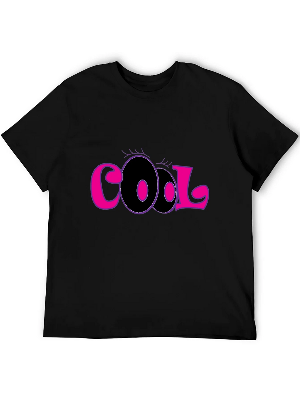 Cool Graphic Tee - Stylish Black Cotton T-Shirt