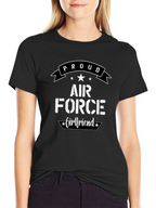 Proud Air Force Girlfriend Graphic T-Shirt