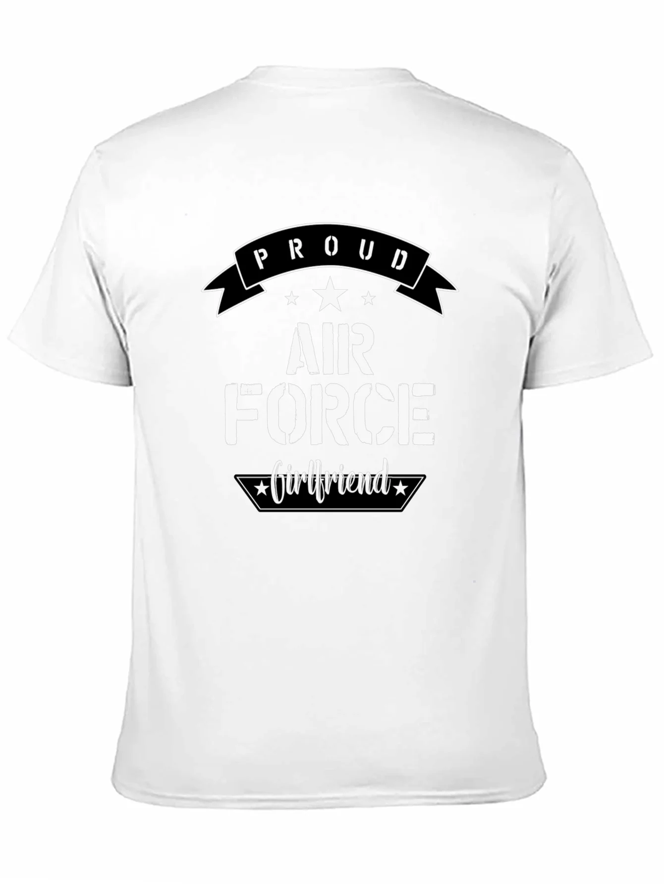 Proud Air Force Girlfriend Graphic T-Shirt