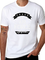 Proud Air Force Girlfriend Graphic T-Shirt