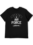 Proud Air Force Girlfriend Graphic T-Shirt