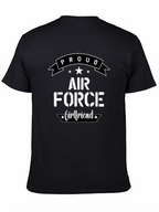 Proud Air Force Girlfriend Graphic T-Shirt