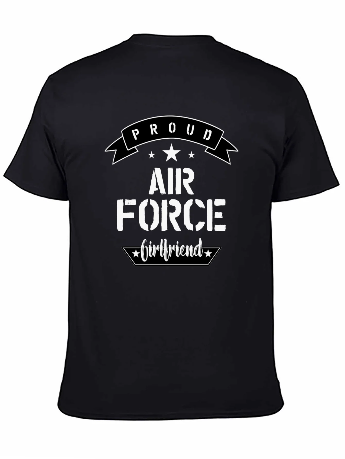 Proud Air Force Girlfriend Graphic T-Shirt
