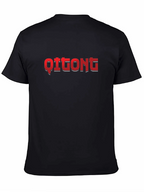 Qitong Graphic Black Tee
