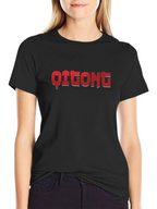 Qitong Graphic Black Tee