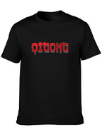 Qitong Graphic Black Tee