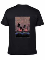 Orient Beach Palm Tree Graphic T-Shirt