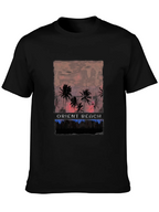 Orient Beach Palm Tree Graphic T-Shirt