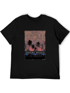 Orient Beach Palm Tree Graphic T-Shirt