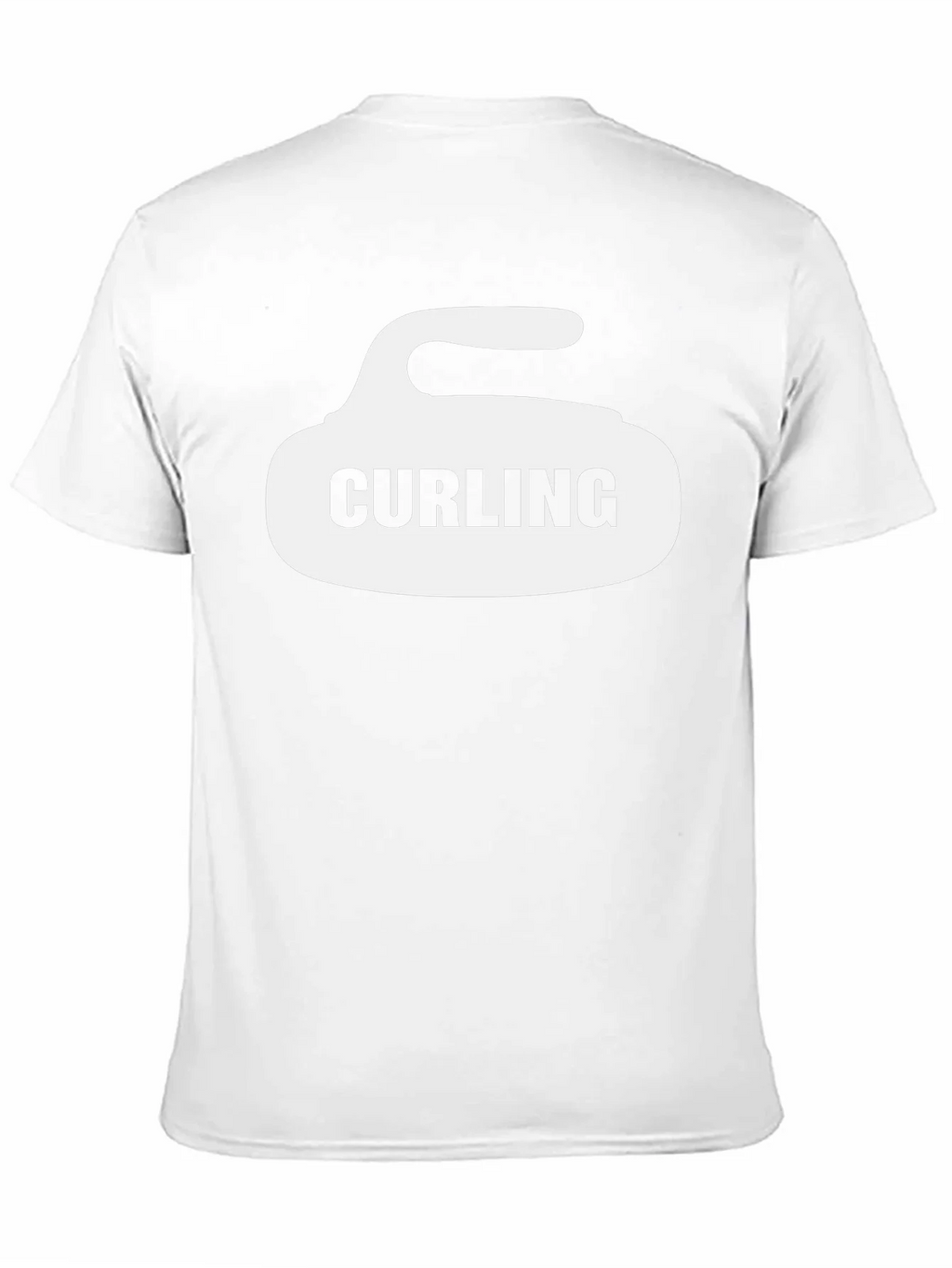 Curling Stone Graphic T-Shirt - Black Cotton Tee