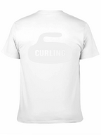 Curling Stone Graphic T-Shirt - Black Cotton Tee