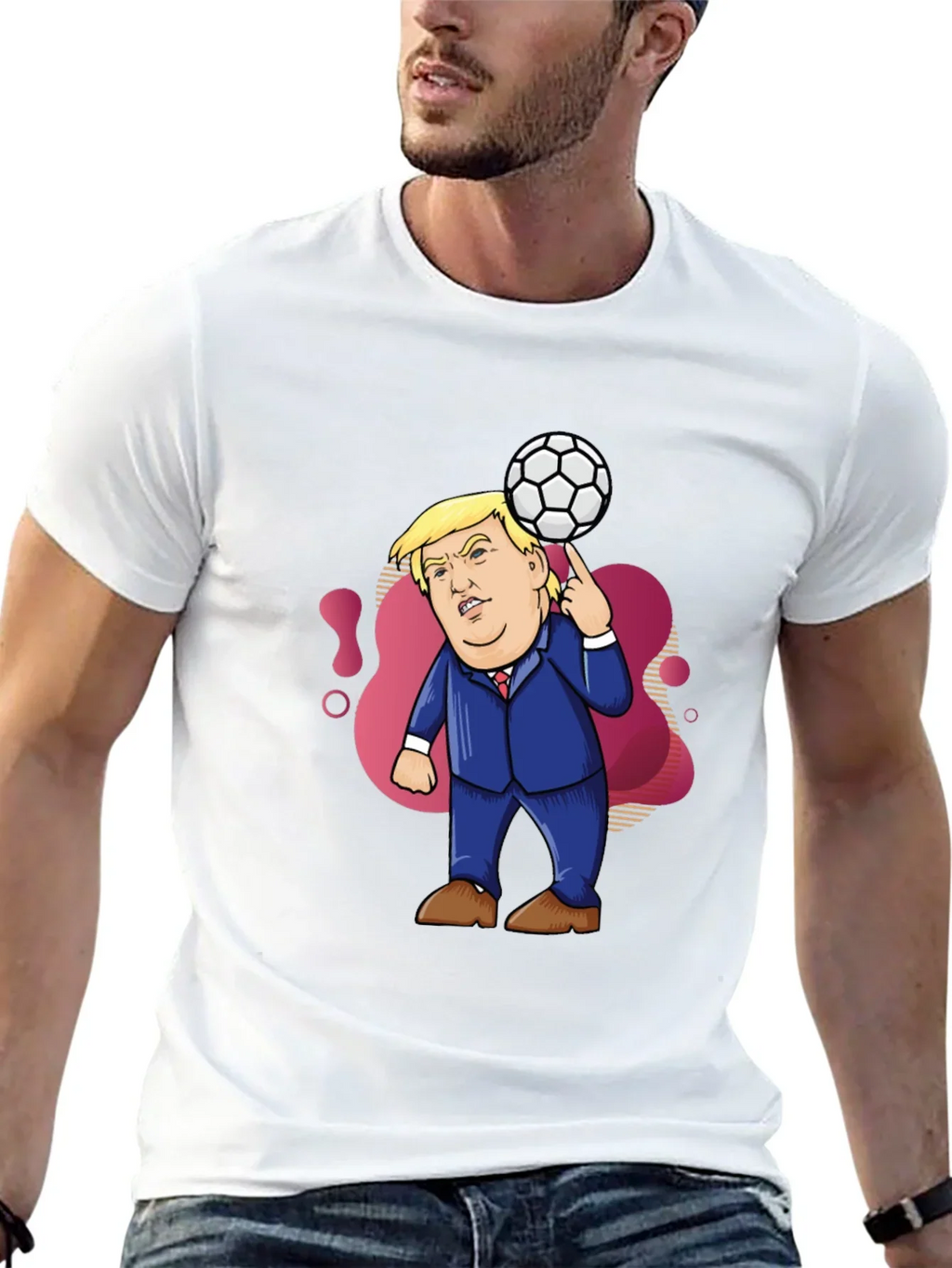 Trump Soccer Ball T-Shirt - Funny Political Tee