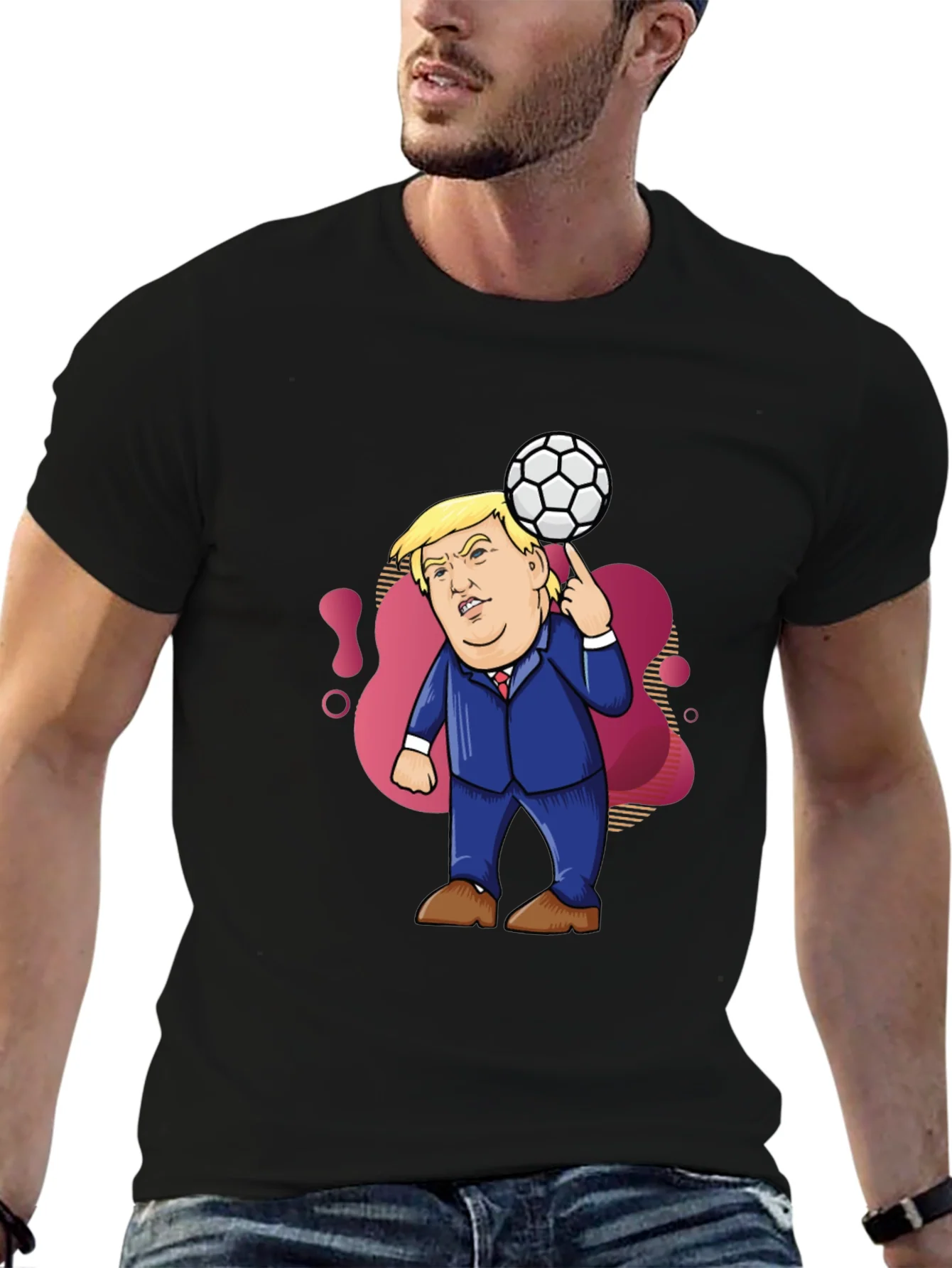 Trump Soccer Ball T-Shirt - Funny Political Tee