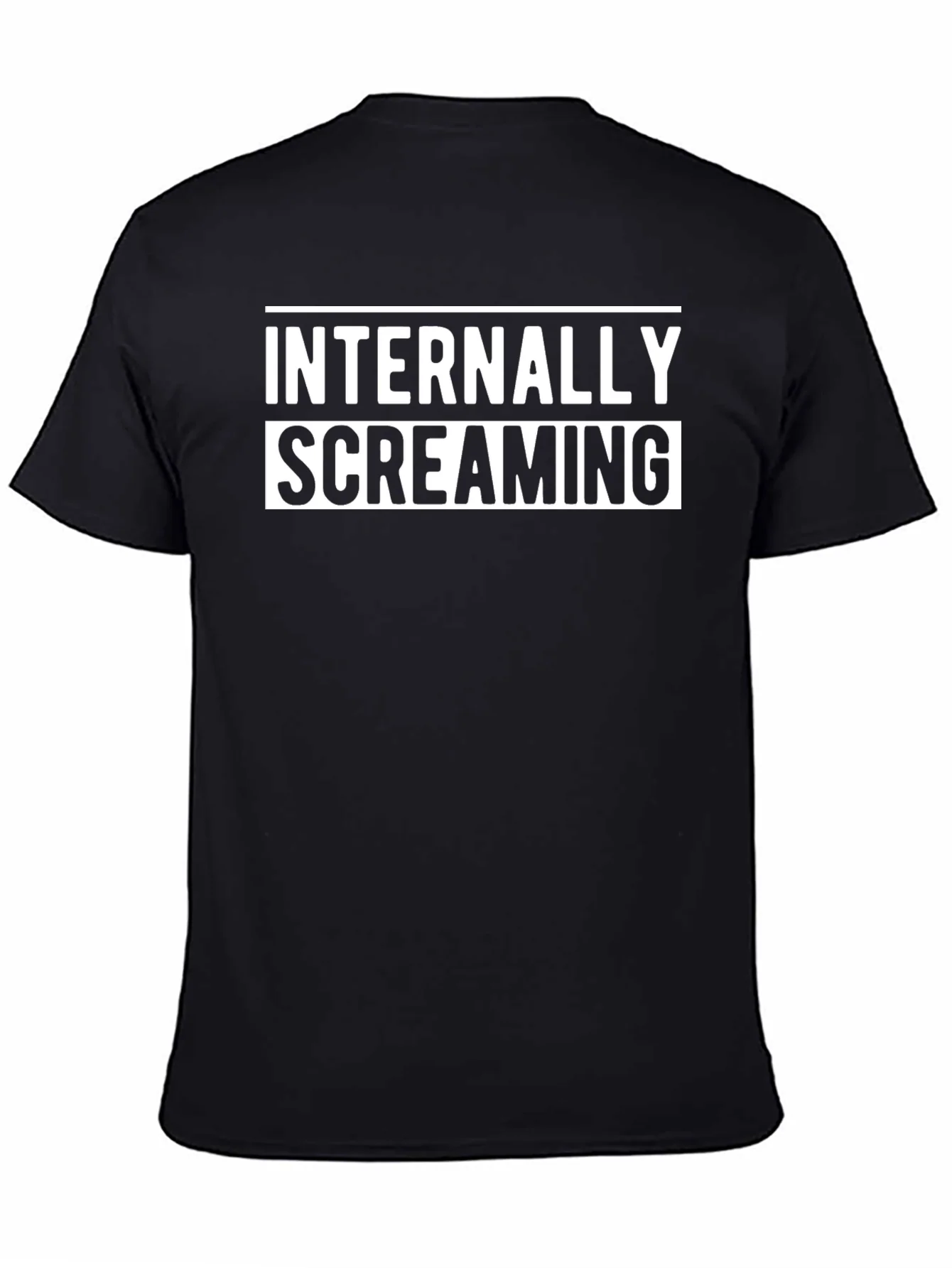 Internally Screaming Graphic Tee - Black Cotton Blend