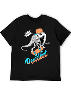 Roarsome Dino Skateboarder Graphic Tee