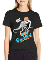 Roarsome Dino Skateboarder Graphic Tee